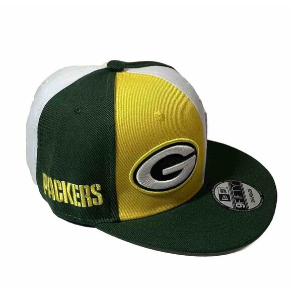New Era Green Bay Packers NFL 9FIFTY Snapback Cap Hat NWT Flat Brim - Picture 2 of 7